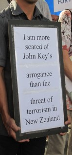 I am scared of John keys arrogance